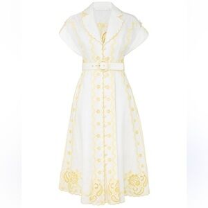 Zimmermann Lucky Embroidered Midi Dress size 3 (8/10)